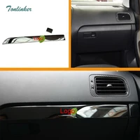 tonlinker glove box edge decoration cover stickers for vw volkswagen polo 2011 17 car styling 2pcs stainless steel cover sticker