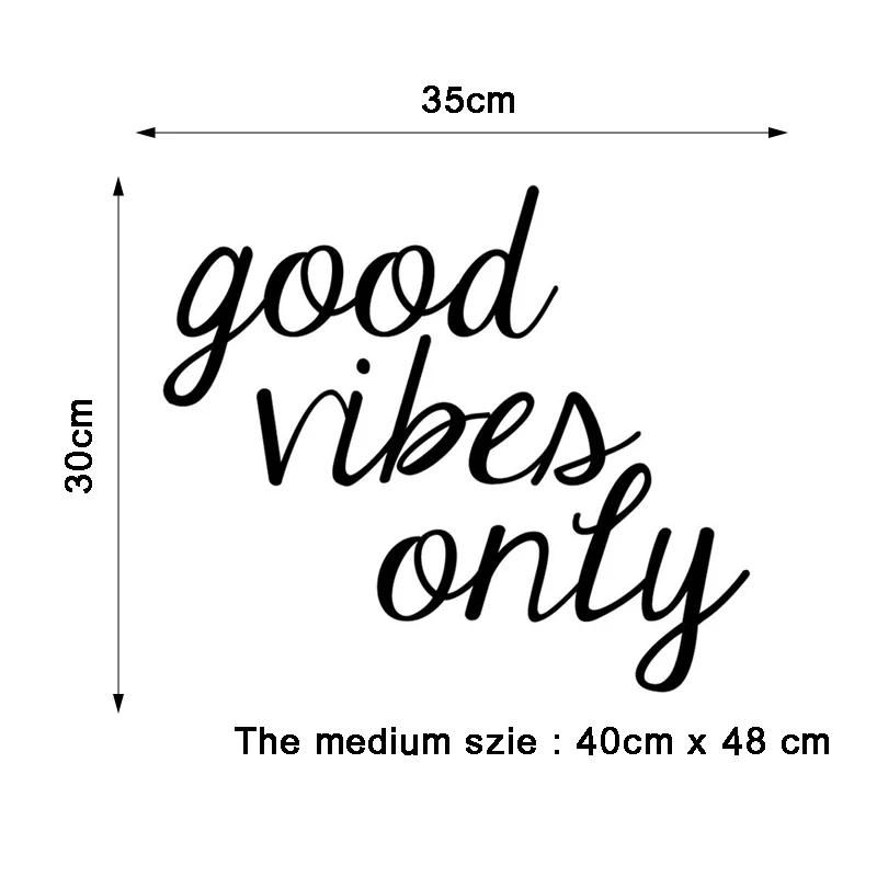 Виниловые Настенные стикеры Good Vibes Только для домашнего декора украшения дома