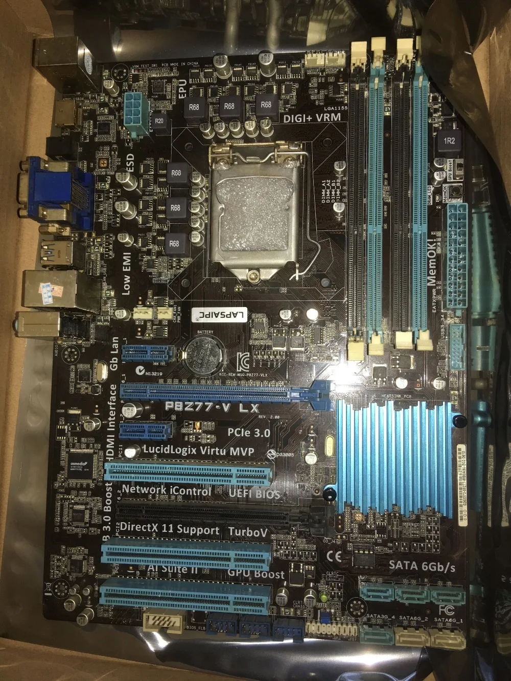Материнская плата LX DDR3 LGA 1155 32 ГБ Intel Z77 borad для i3 i5 i7 ATX UEFI BIOS б/у|Материнские платы| |
