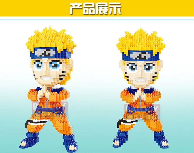 Japanese Anime Naruto Brouto Ninja Hatake Kakashi 3D Model Diamond Mini Building Nano Blocks Bricks Assembly Toy Gift Collection | Игрушки и