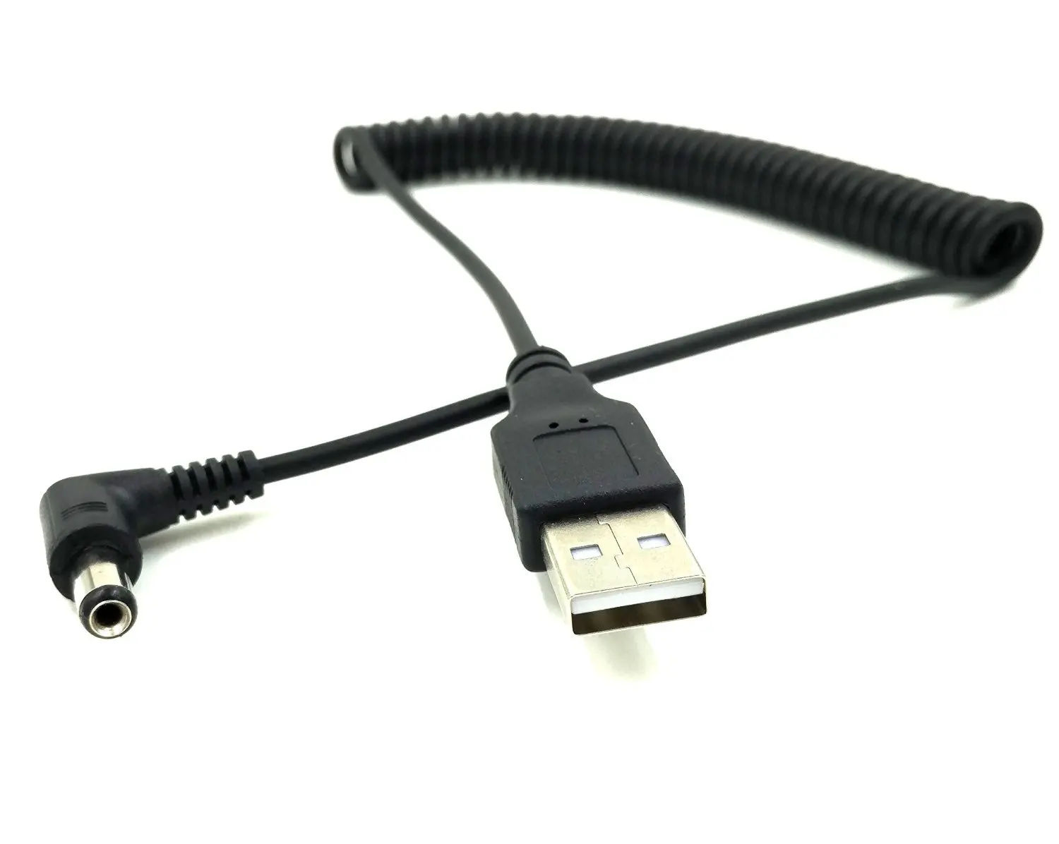 USB к DC5.5 * 2 1 Мужской кабель телескопическая Весна 5V2A ток шнур питания зарядный 5