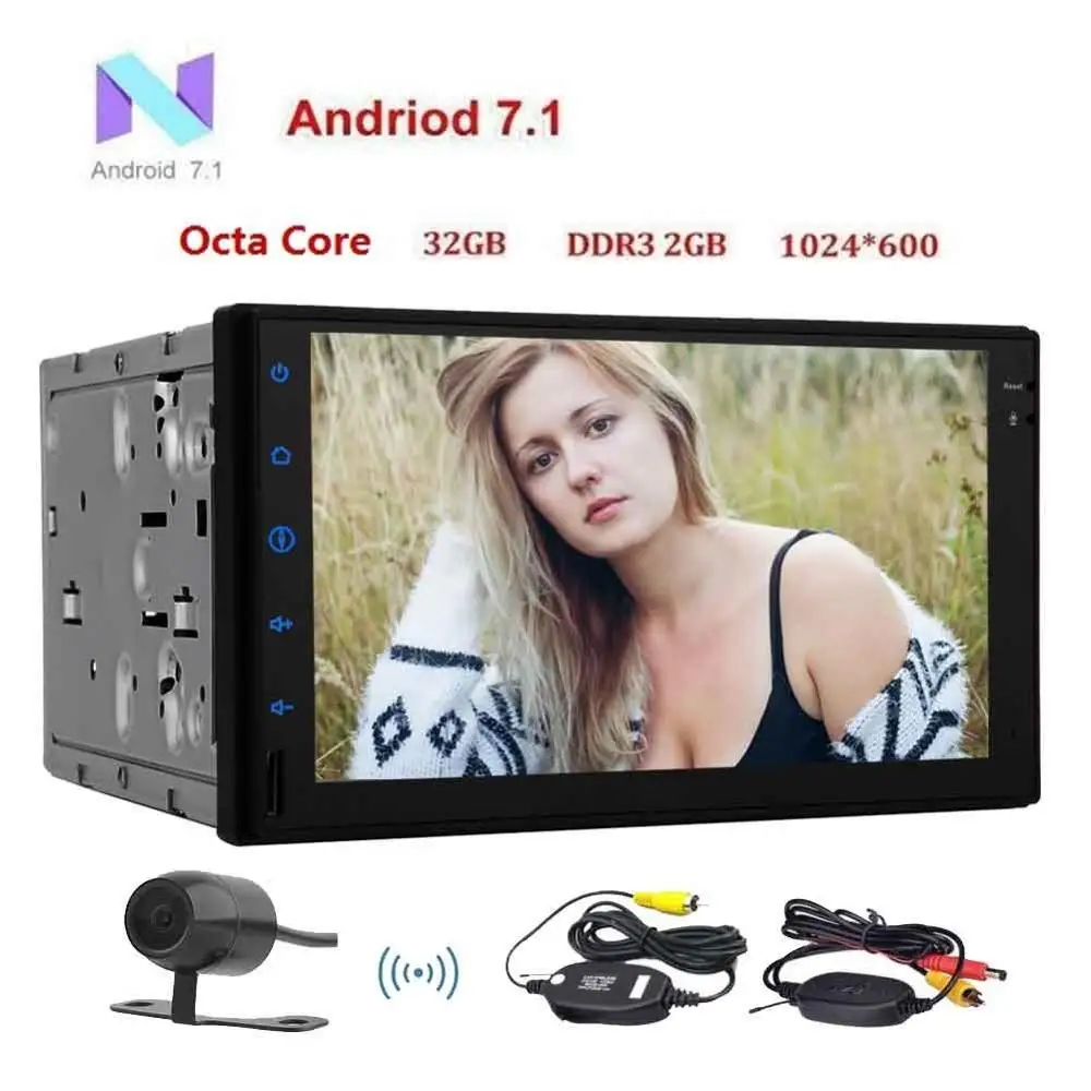 Емкостный сенсорный экран 7 дюймов Android 1 автомобиль аудио 8 ядерный без DVD плеер