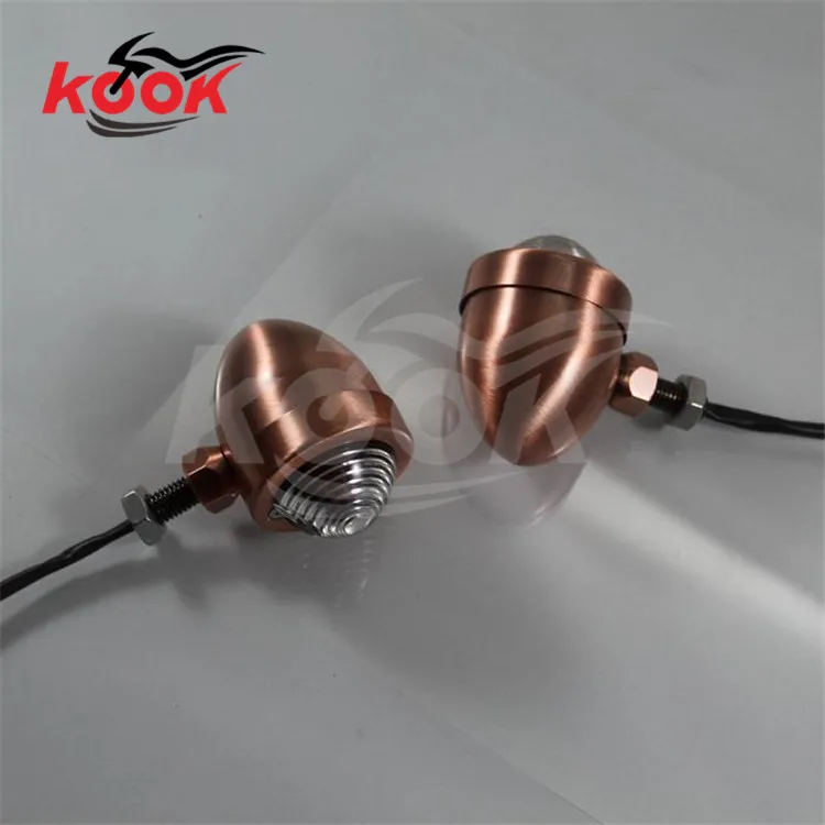 В наличии 3 цвета линзы в стиле ретро Бронзовый Цвет Пуля Сигнал поворота для