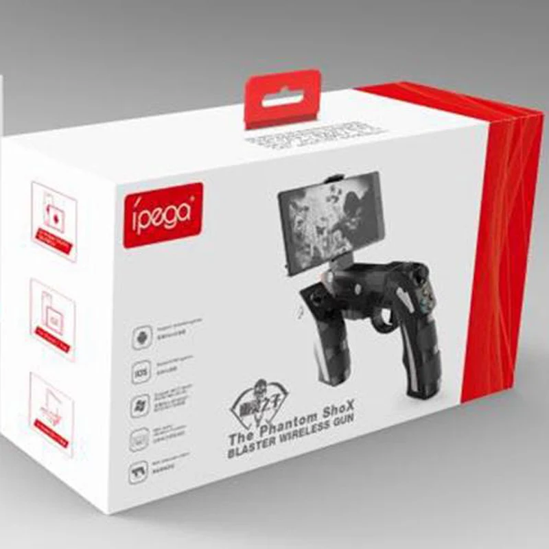 With retail box IPega PG 9057 PG-9057 триггер геймпад управление Лер мобильный пистолет джойстик для телефона ТВ коробка Android iPhone PC игровой коврик пульт управления - Цвет: With retail box