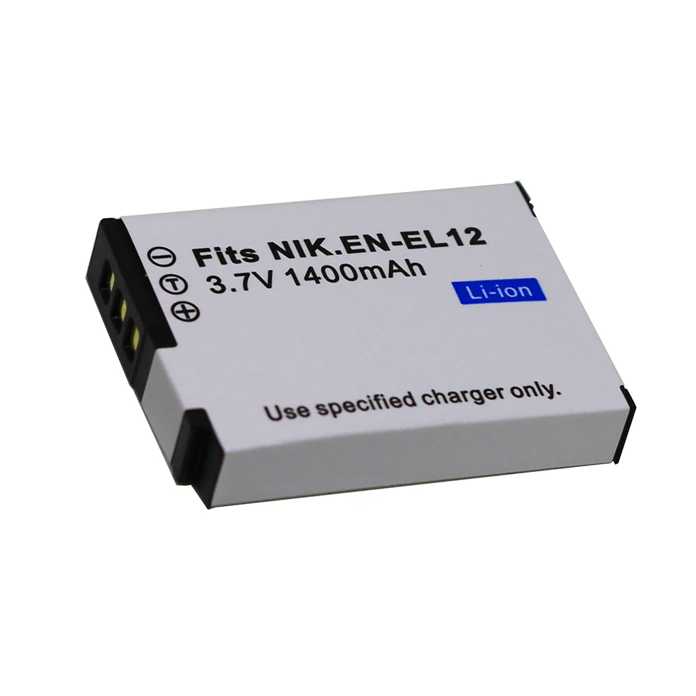 2 шт. 1400 мАч EN-EL12 батарея bateria EN EL12 для Nikon COOLPIX S9100 S9200 S9050 P300 P310 P330 S6200 S6300 S9400 S9500 S8200 |