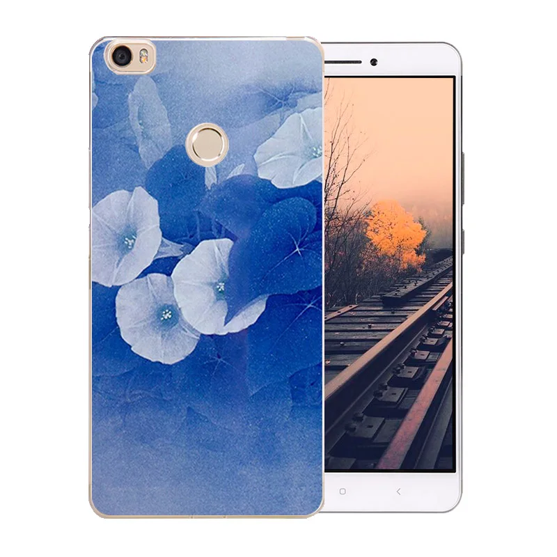 Роскошный гибкий чехол для телефона Xiaomi Mi MAX Pro мягкий из ТПУ с цветущим узором