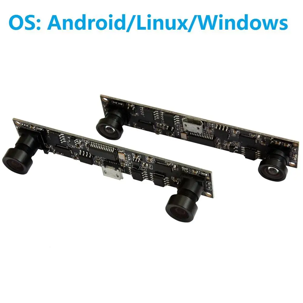 ELP HD 720P двойной объектив usb печатная плата CCTV камера видеонаблюдения модуль MJPEG 30fps 1280*720 CMOS OV9712 промышленная usb камера