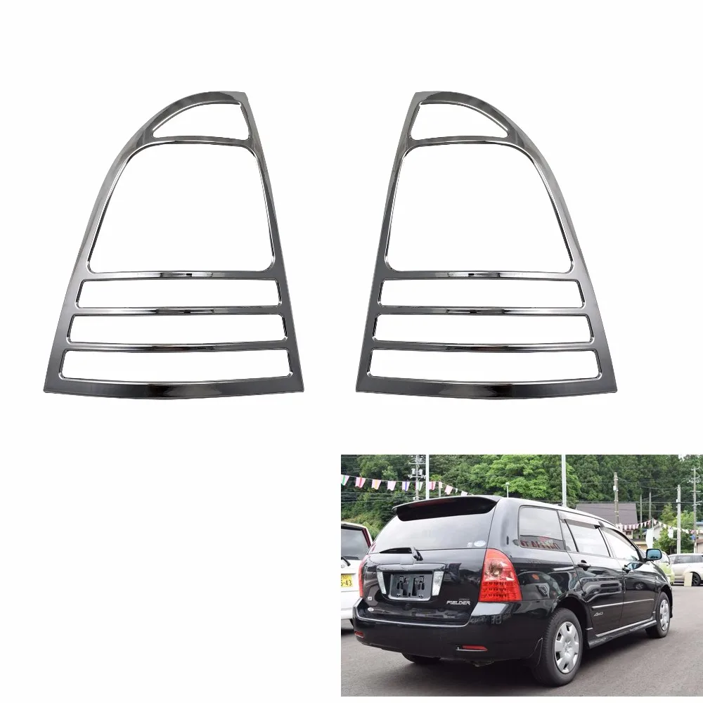 2 шт. для TOYOTA Fielder 2005 хромированный Автомобильный задний фонарь, светильник, накладка, внешний задний светильник, рамка, автомобильные аксессуары
