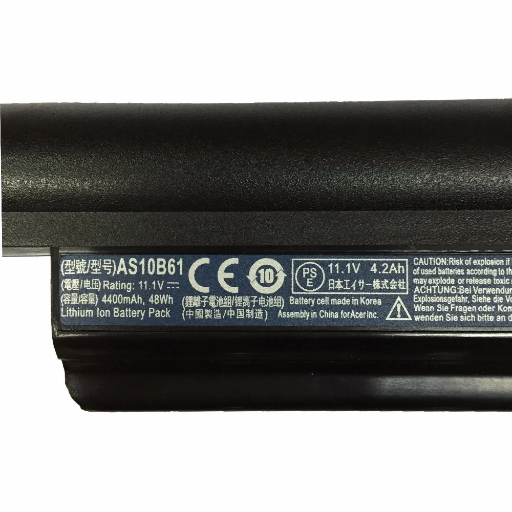 10 8 В 48wh AS10B61 новый оригинальный аккумулятор для ноутбука ACER Aspire AS5820 AS7745 TimelineX 3820