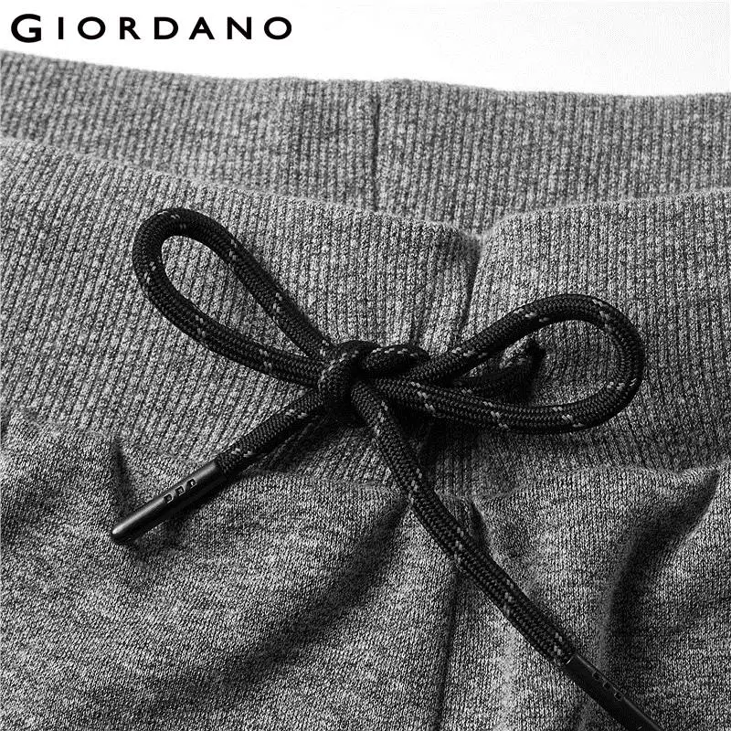 Giordano сплошные шорты из хлопкового трикотажа с резинкой на талии состоят хлопка и