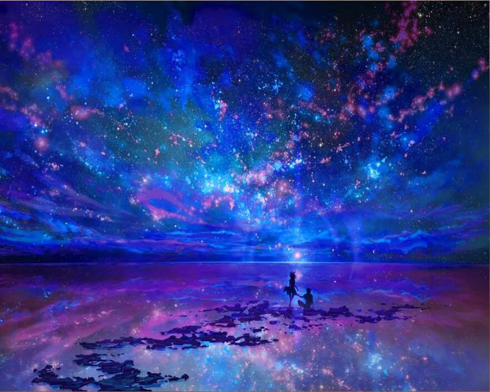 

100% Full DIY 5D Diamond Painting "Fantasy Star Ocean" Cross Stitch Diamond Embroidery Patterns rhinestones Diamond Mosaic