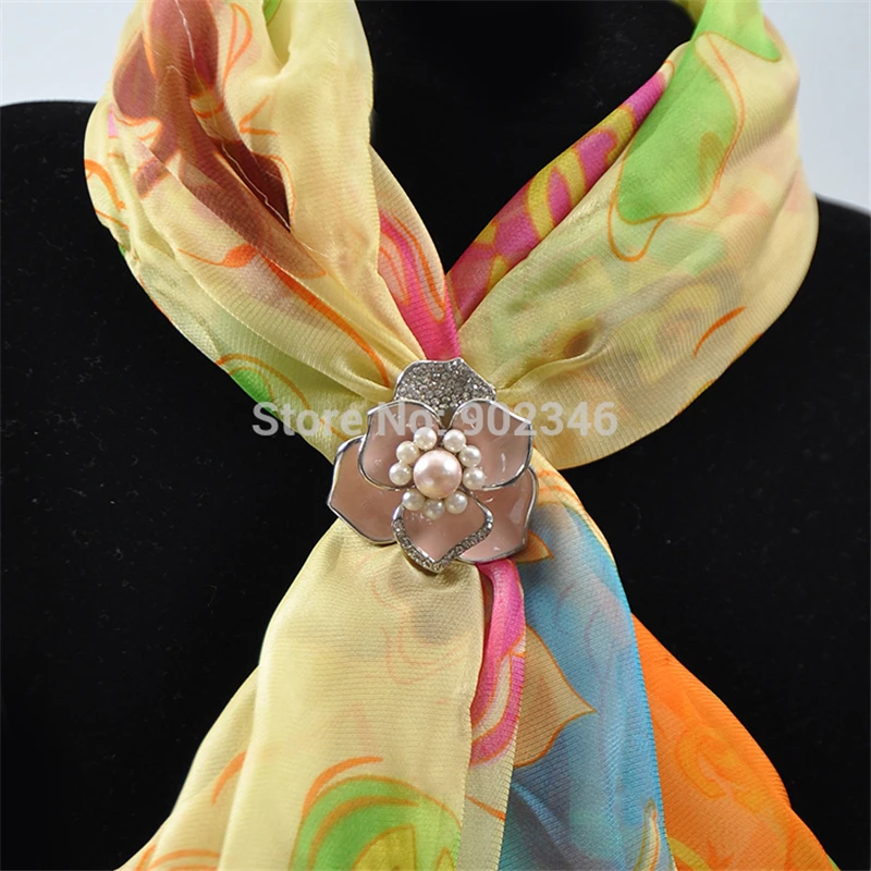 2018 модный искусственный жемчуг брошь в виде букета для шарфов костюм эмаль