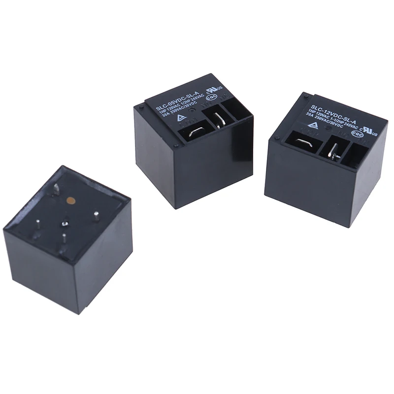 1 шт. черный Мощность реле SLC-12VDC-SL-A 12V 30A T91 HF2100 4PIN группа нормально разомкнутый |