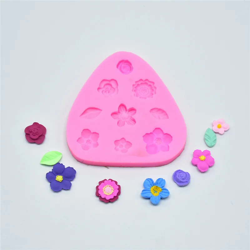 Мини платье с цветочным принтом Силиконовая Форма Fondant Mold торт декоративные