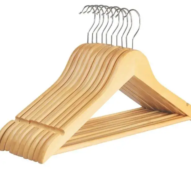 

Wooden Clothes Hanger Coat Hanger For Dry And Wet Dual Cloth Purpose Rack Non Slip Storage Supplies Eco Friendly SN1915