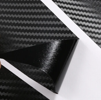 Бесплатная доставка Специальное предложение черный 3D Углеродного Волокна