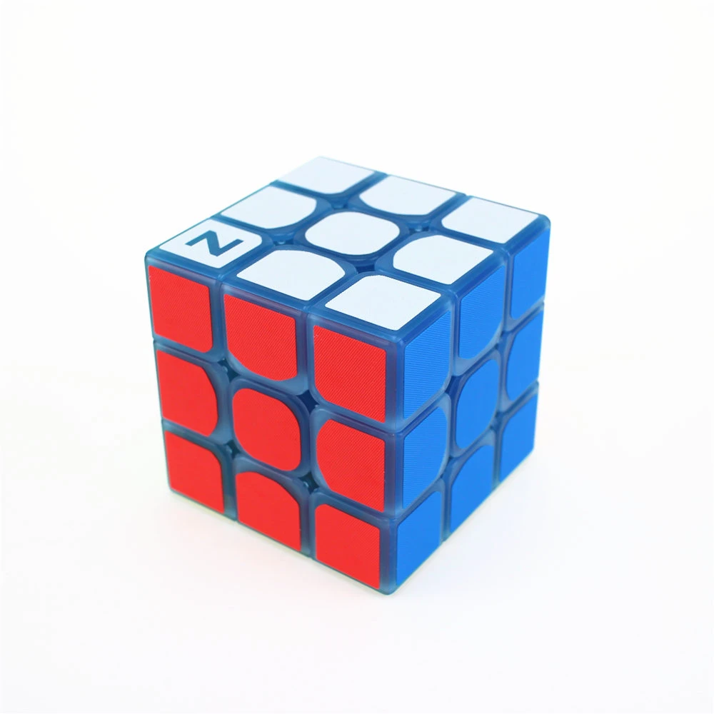 Новейший Zcube 3x3x3 профессиональный магический куб голубой свет Прозрачный