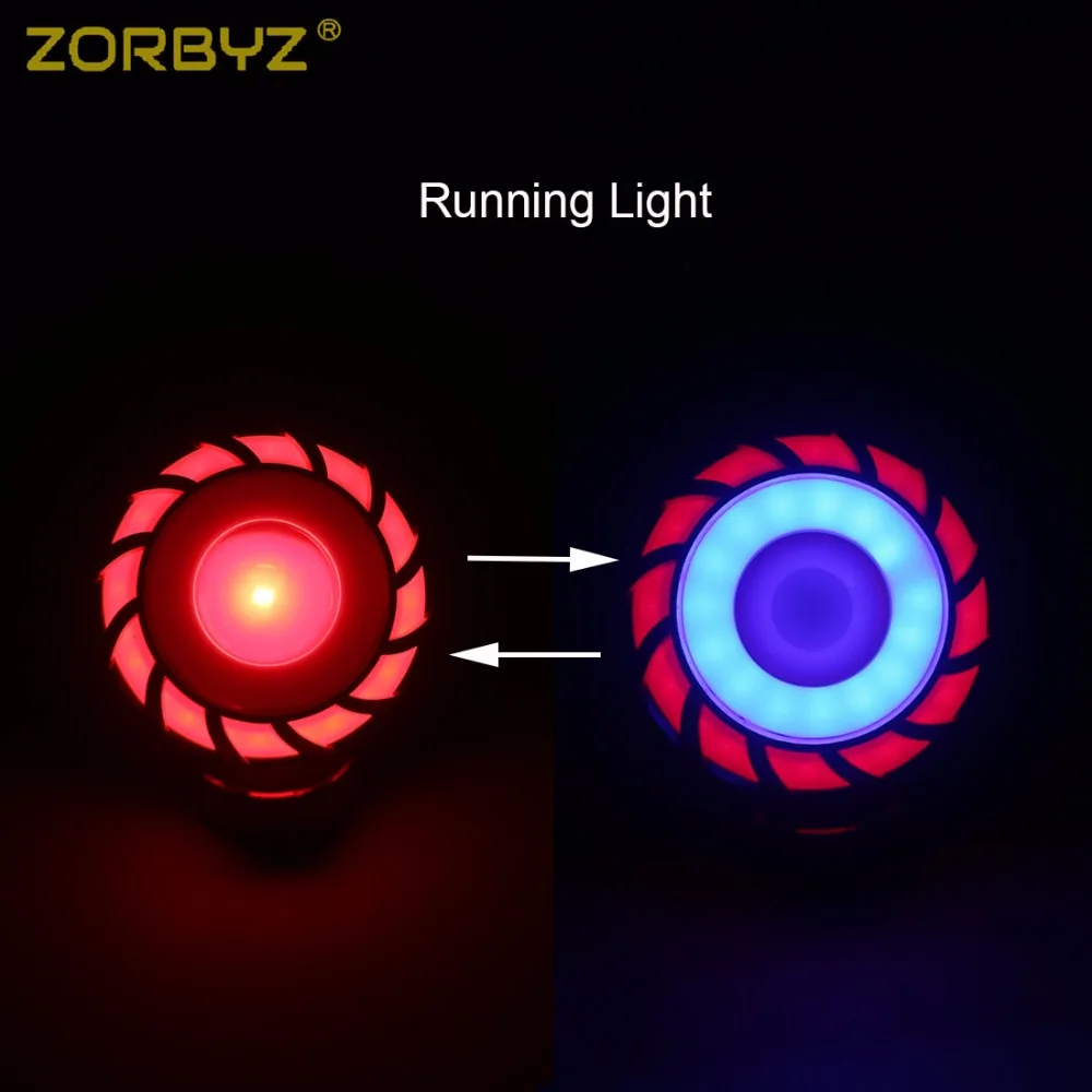 ZORBYZ 1 шт. мотоцикл 1157 Led BAY15D стробоскосветильник мигающий светодиодный фонарь