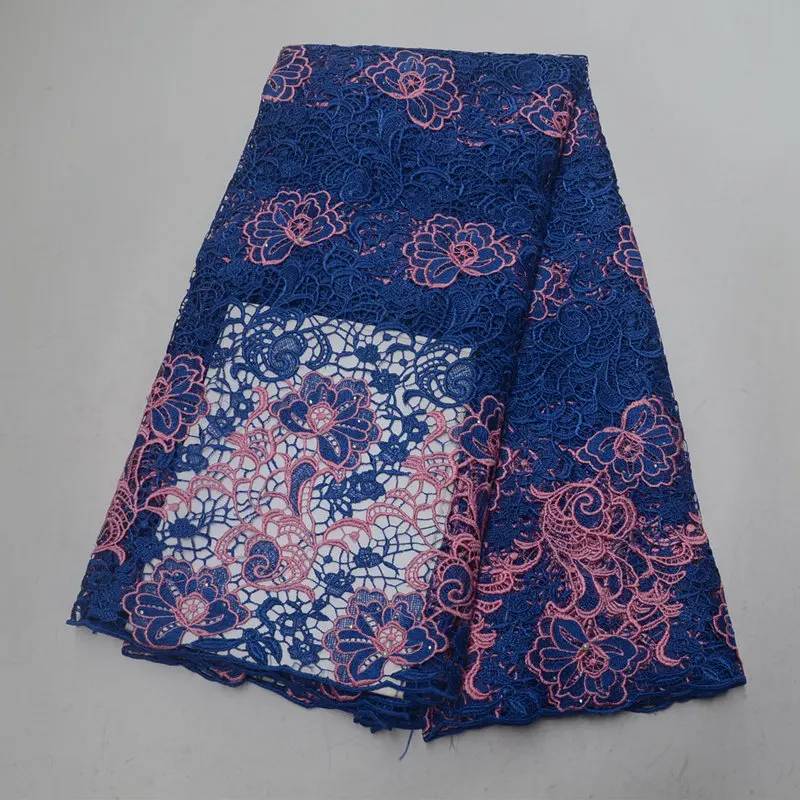 Новейшие Африканские кружева из гипюра 2019 высококачественные вышитые камни