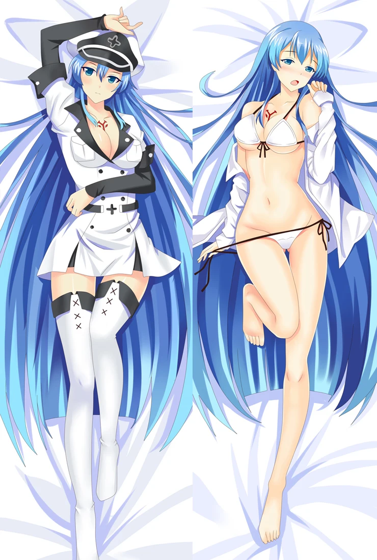 

Japan Anime Akame Ga KILL! Esdeath Hugging Body Pillow Cover Case 52048