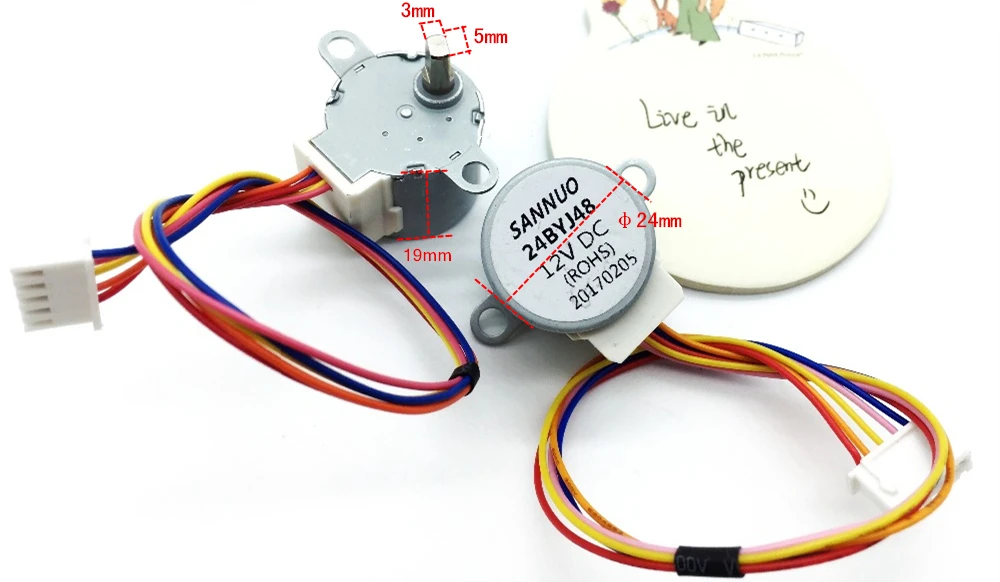 24BYJ48 DC 12V CNC мотор редукционный тактовый шаговый двигатель 24BYJ48 шаговый двигатель