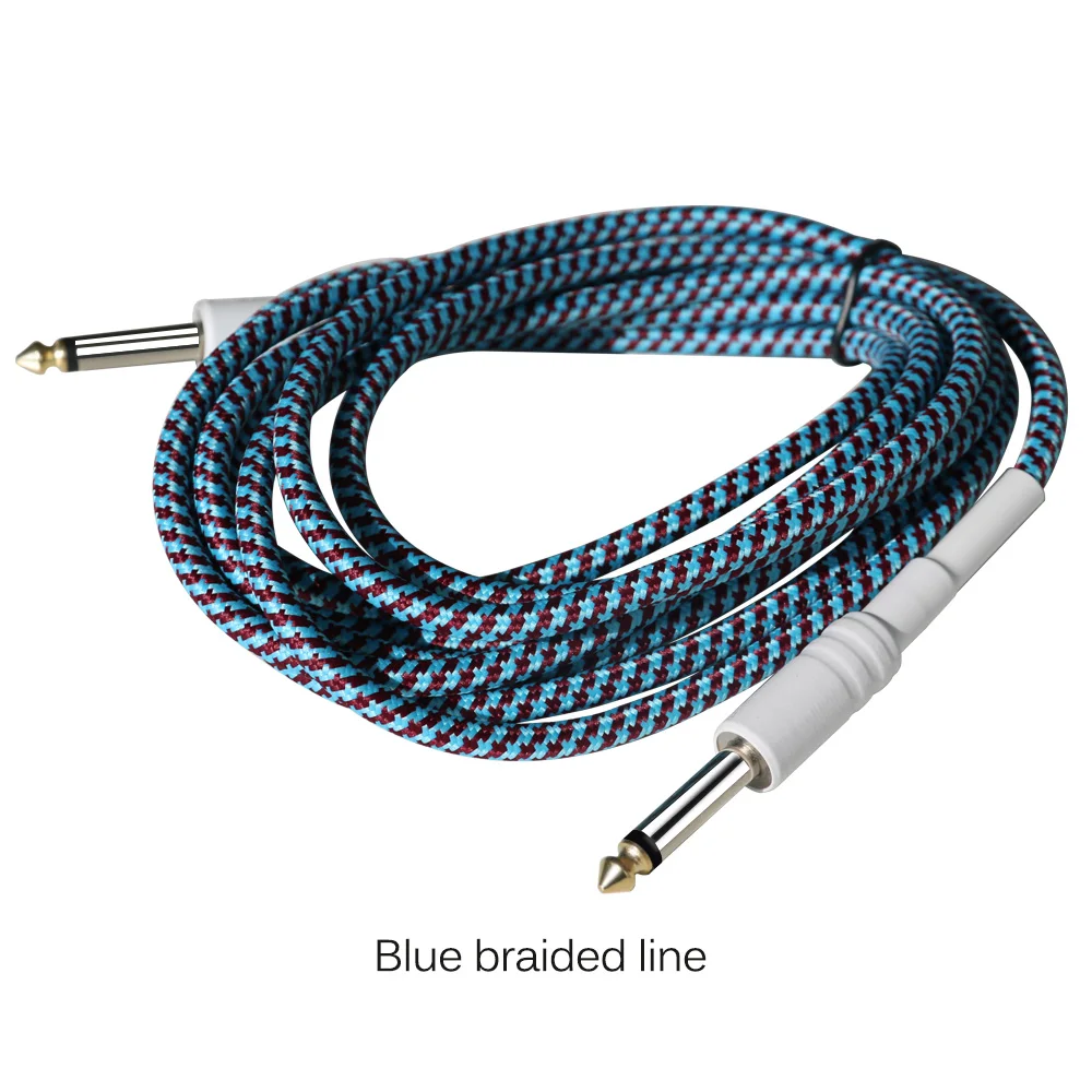 High quality Guitar cable 6.35mm Audio with PVC/Nylon braided for guitar to Sound 1.5M 2M 3M 5M 8M 10M | Электроника