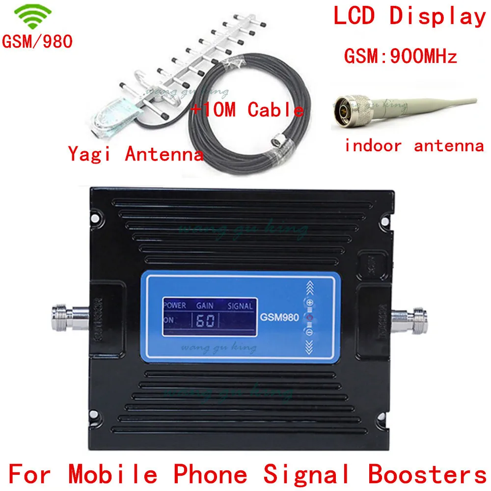 Новый ЖК дисплей + 13dbi yagi! Усилитель сигнала GSM980 GSM 900 МГц усилитель сотового