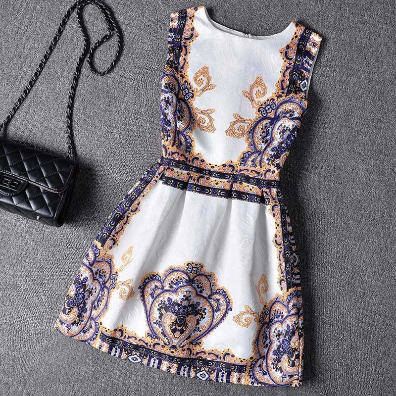 Amuybeen Girl Clothing 2019 New Baby Girls Sleeveless Princess Dress Party Wedding Print Pattern Dresses Formal 10 Kids Clothes | Детская