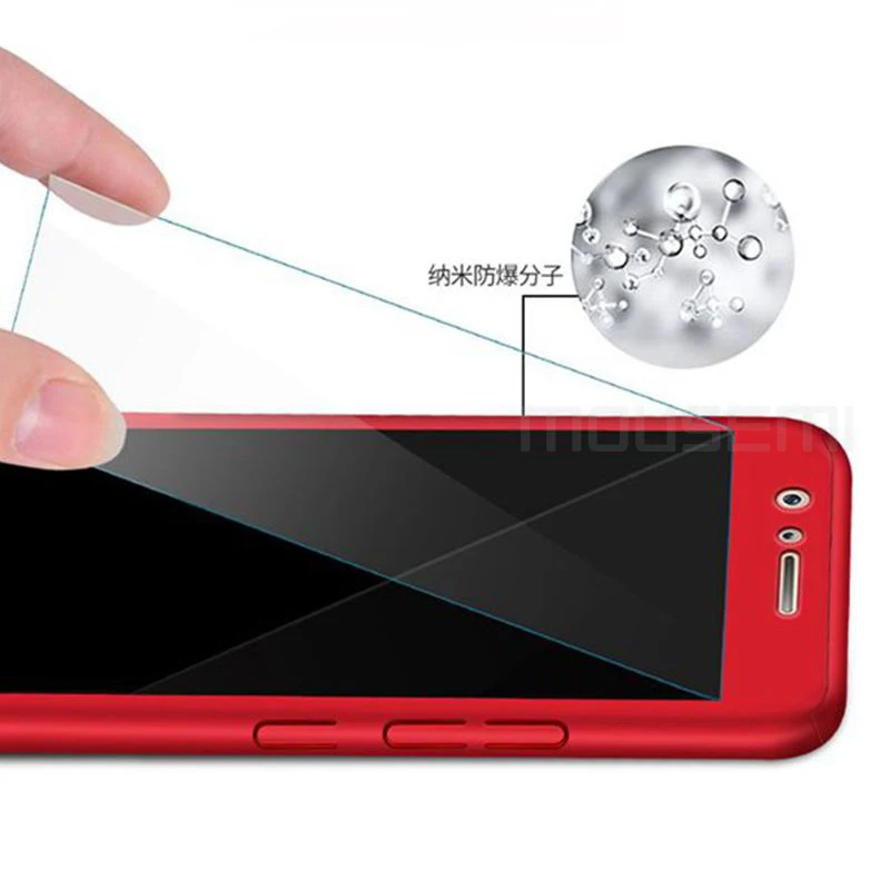 MOUSEMI Phone Cases For Xiaomi Redmi 4x Note 4 Global Version 360 Full Case Cover with Glass on |
