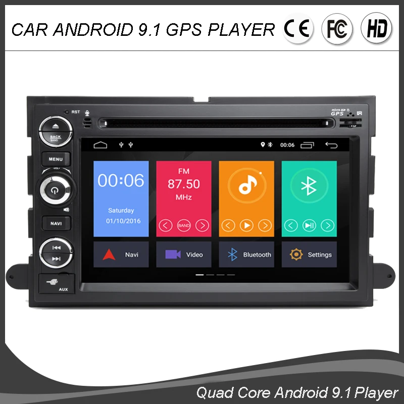 Фото 7'Android 9 0 четырехъядерный автомобильный DVD GPS плеер для Ford F150 Fusion Expedition Mustang Explorer