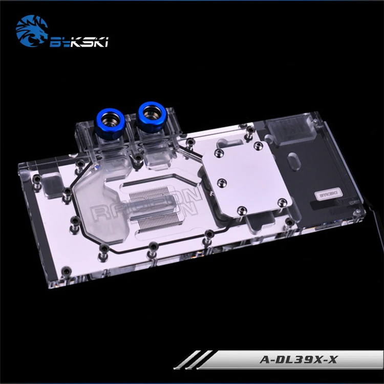 BYKSKI полное покрытие видеокарты водный блок использовать для PowerColor Radeon R9 390 шт + 8