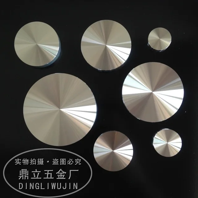 UNILOCKS diameter 50MM*8MM aluminum pie cake decoration cabinet screw holes foot glass table accessories | Обустройство дома