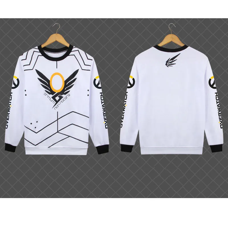 Mercy Игра OW D. VA кролик костюмы для косплея Dva милые толстовки унисекс Топы с длинными рукавами одежда - Цвет: Mercy