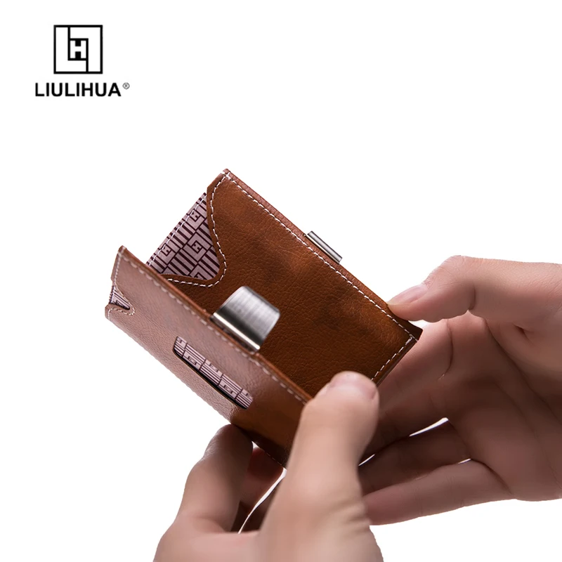 LIULIHUA оптовая продажа футляр для карт из натуральной кожи мужской деловой мини