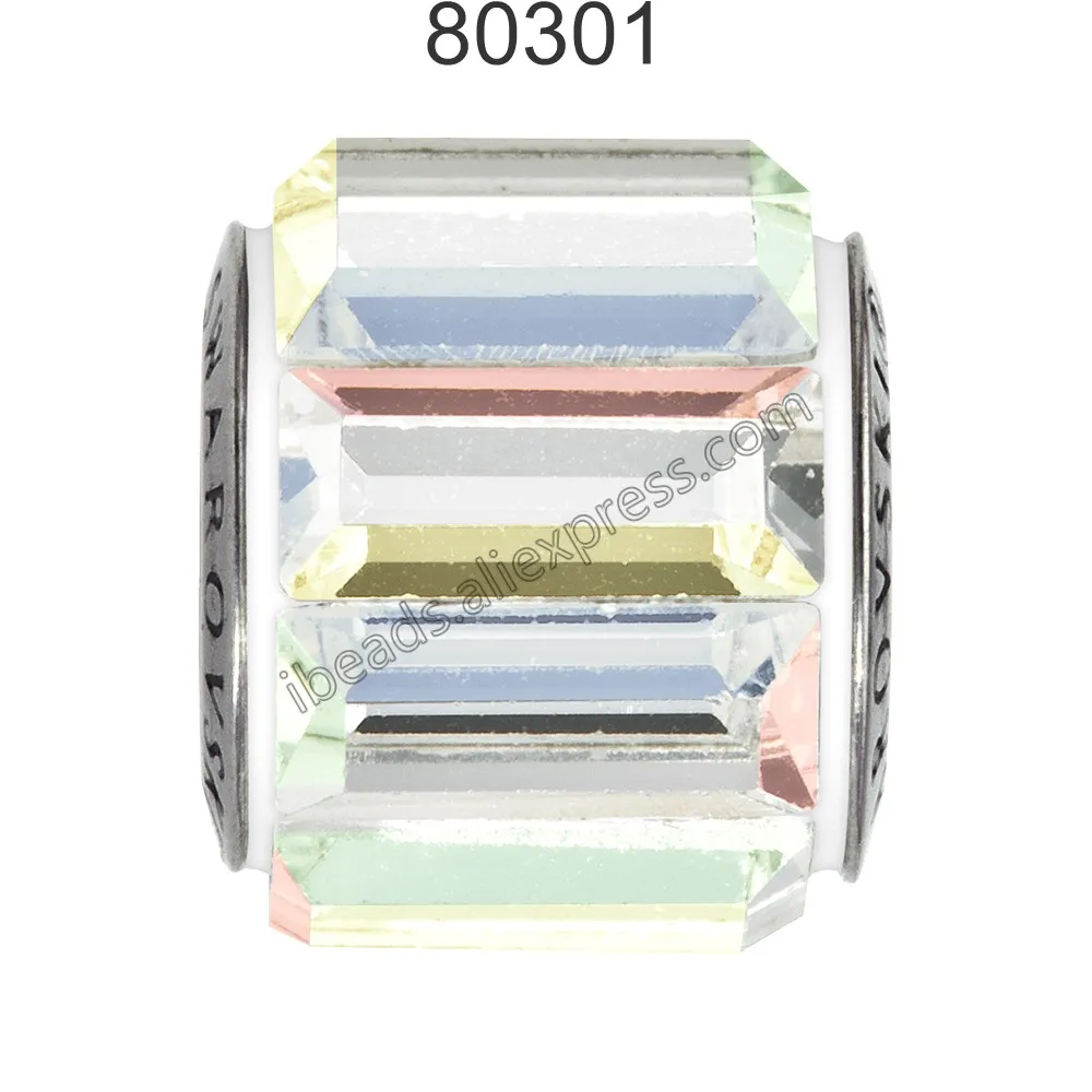 1 шт.) Кристалл от Swarovski 80301 багет Becharmed& Pave Бусины Подходят для брендовых браслетов и ювелирных изделий