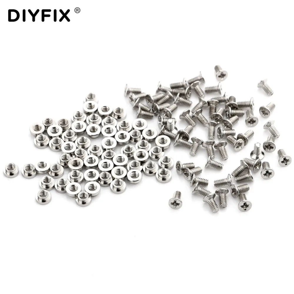 Винты DIYFIX гайки болты для керамических пинцетов набор в ассортименте крепежные