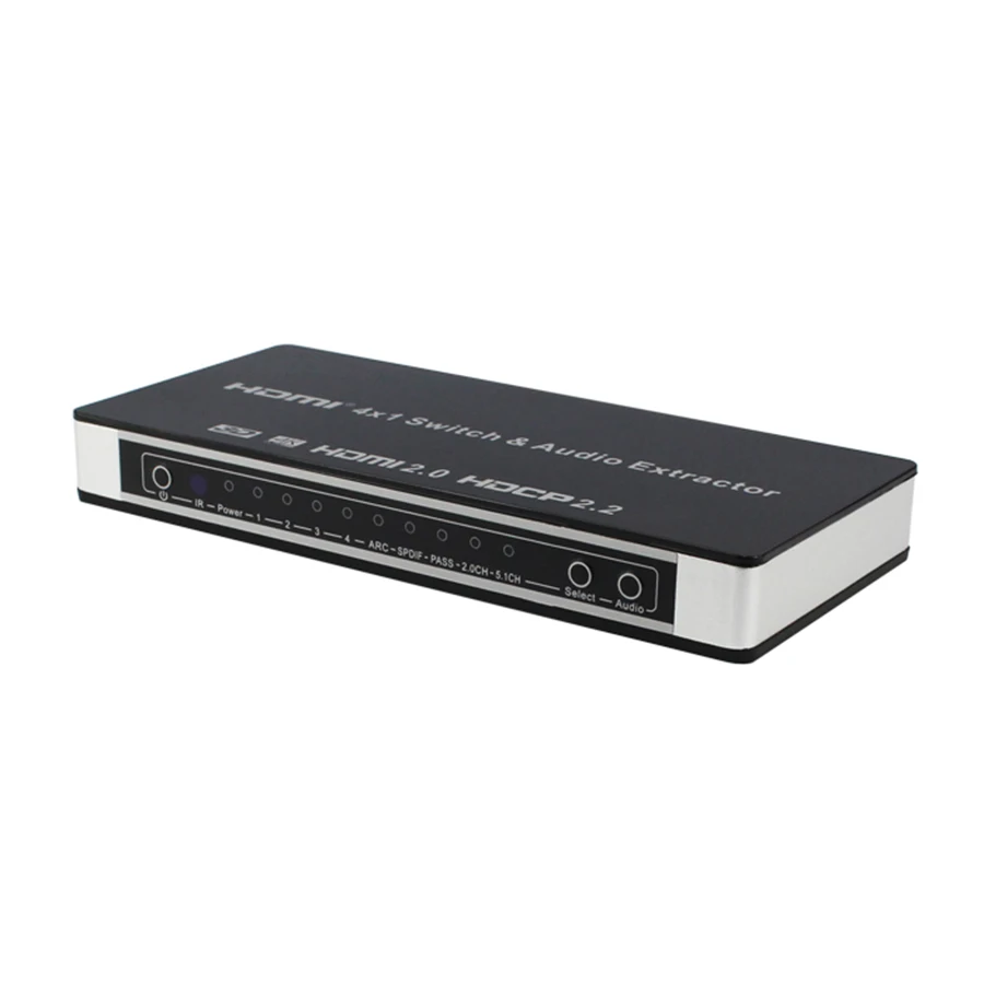Новый выключатель HDMI 2 0 4x1 4 в 1 выход с аудио экстрактором Toslink/SPDIF RCA поддержка 4K x 2K