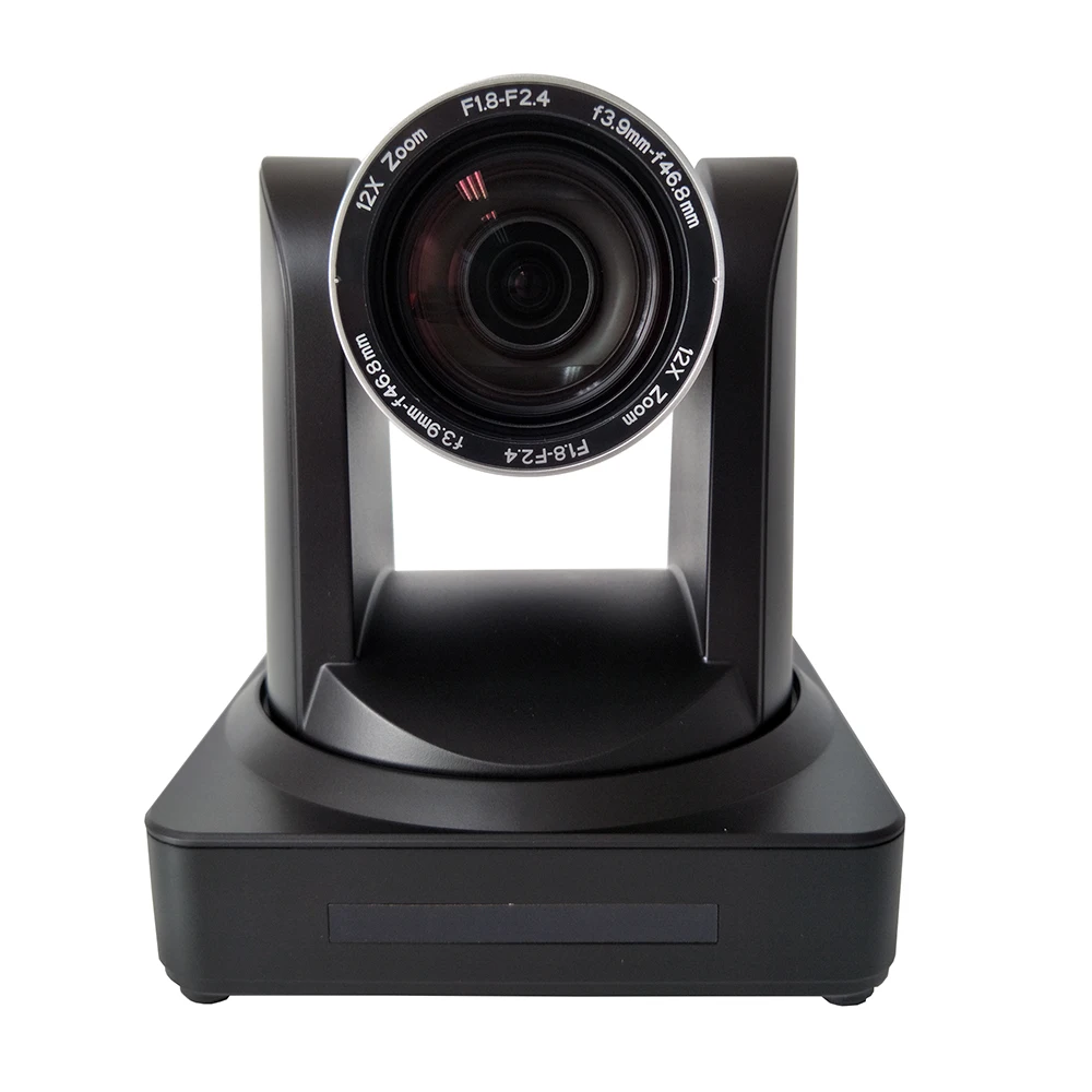 Черный цвет Крытый панорамирование наклона зум 12x оптический IP POE камера 1080p 60fps с