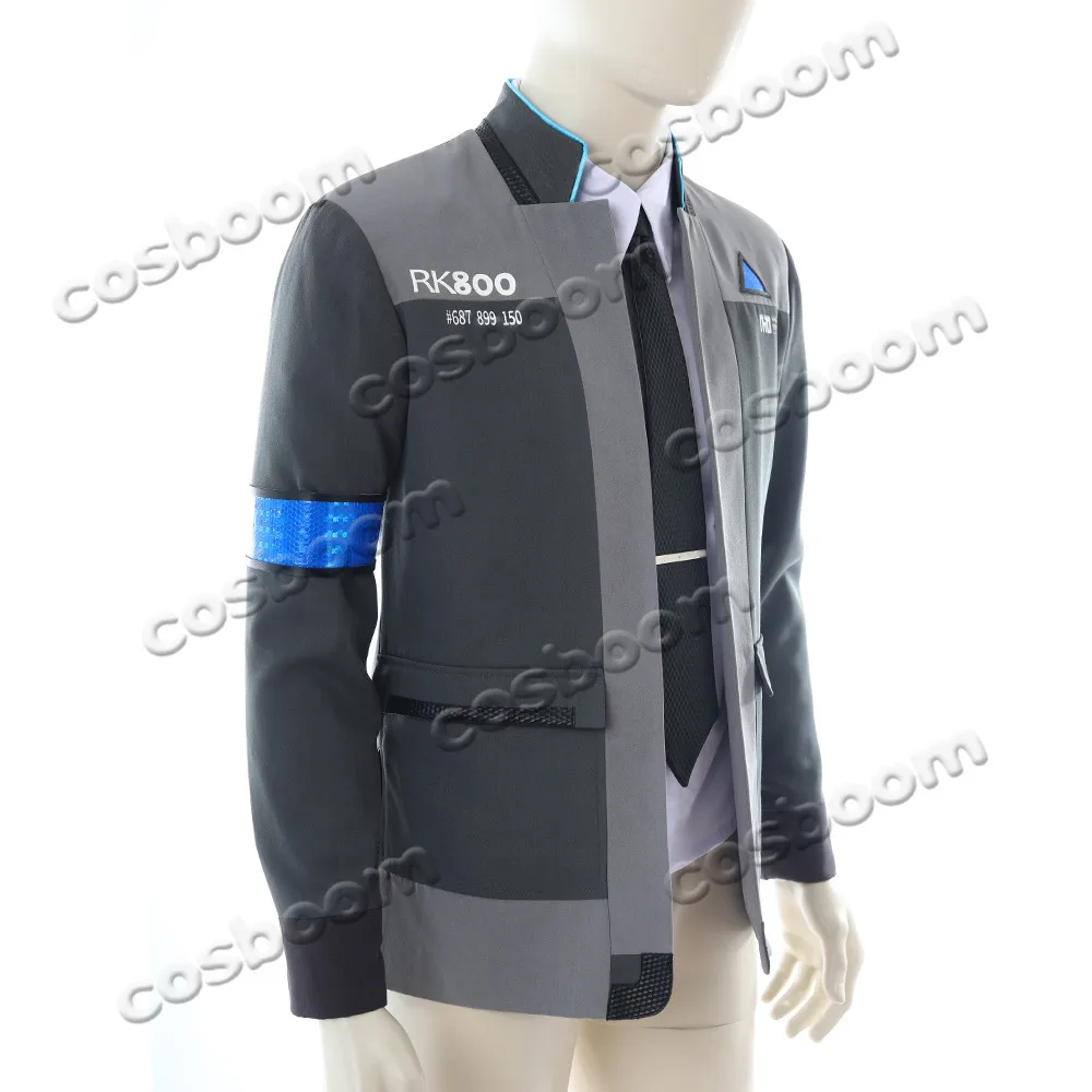 COSBOOM Detroit: костюм человека для косплея мужская куртка RK800 Коннор взрослых игровой