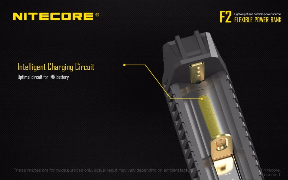 NITECORE F2 F1 гибкий внешний аккумулятор 2A Smart Li-Ion IMR батарея 2 слота USB зарядное устройство легкий портативный источник питания адаптер