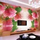 Современные модные HD красивые цветы 3D стерео Настенные обои для гостиной прикроватный фон для стены свежее Papel De Parede цветочный 3D