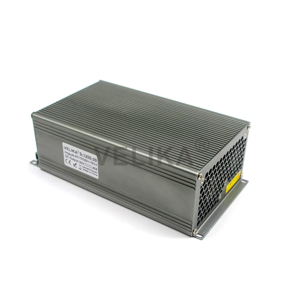 DC Power Supply Switching 30V 40A 1200W Light Driver Transformer 110V 220V AC to DC30V SMPS for CNC CCTV Motor Stepper LED Lamp |