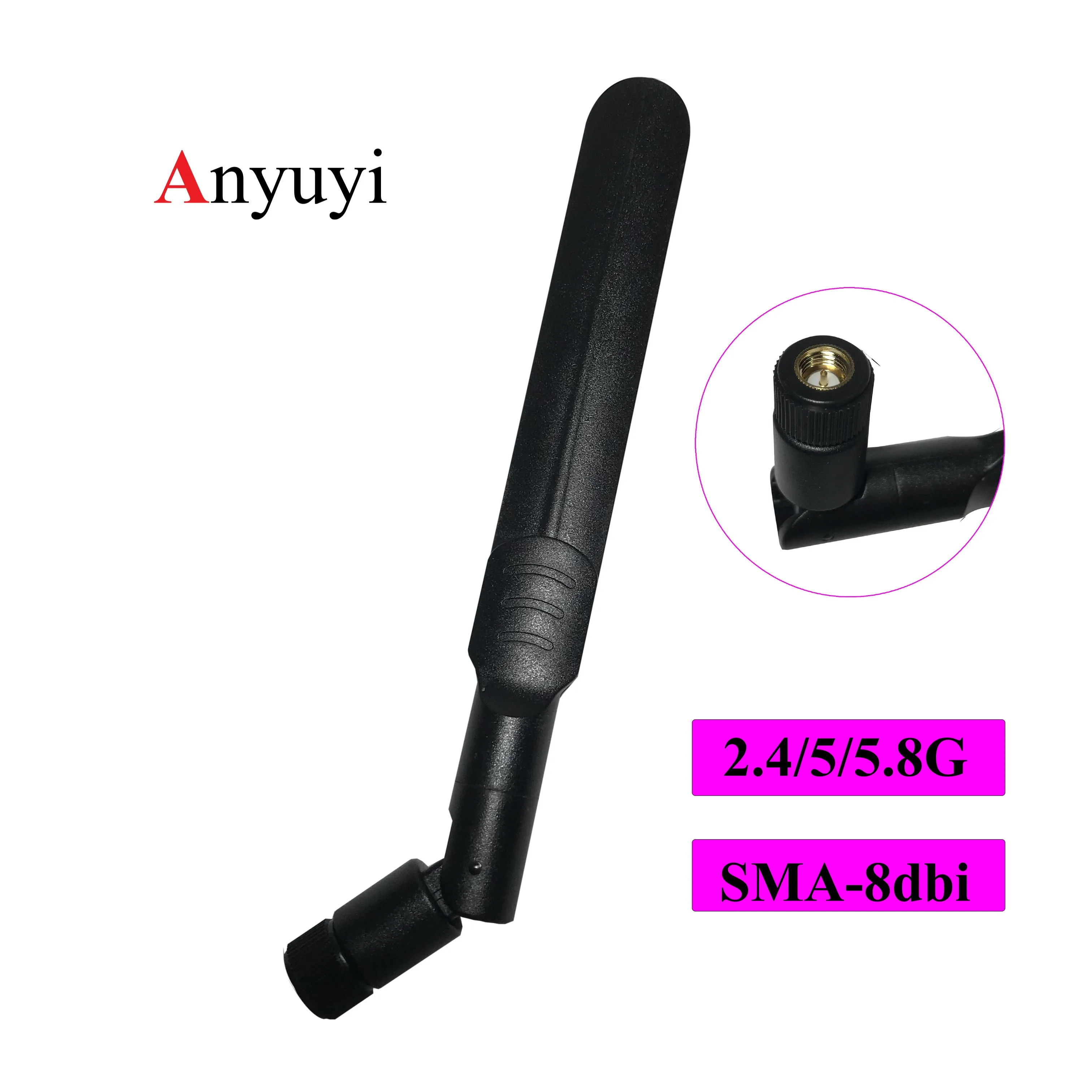 8dbi SMA male антенна GSM LTE WIFI Wi Fi 2 4 ghz 5 8 RP разъем для беспроводного Wlan роутера|Антенны