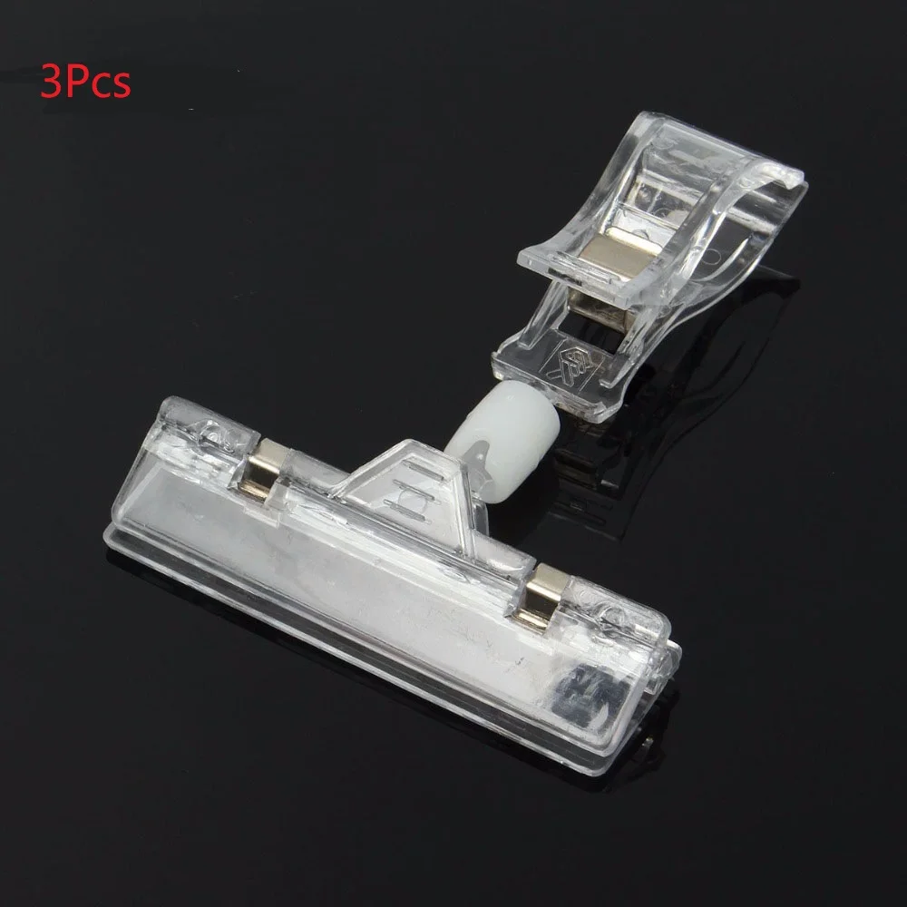 1Pcs 1/3 шт./лот многофункциональный прозрачный пластик рекламные зажимы знак дисплей ценовые этикетки, теги держатели зажимов в супермаркете розничной торговли - Цвет: 1Pcs