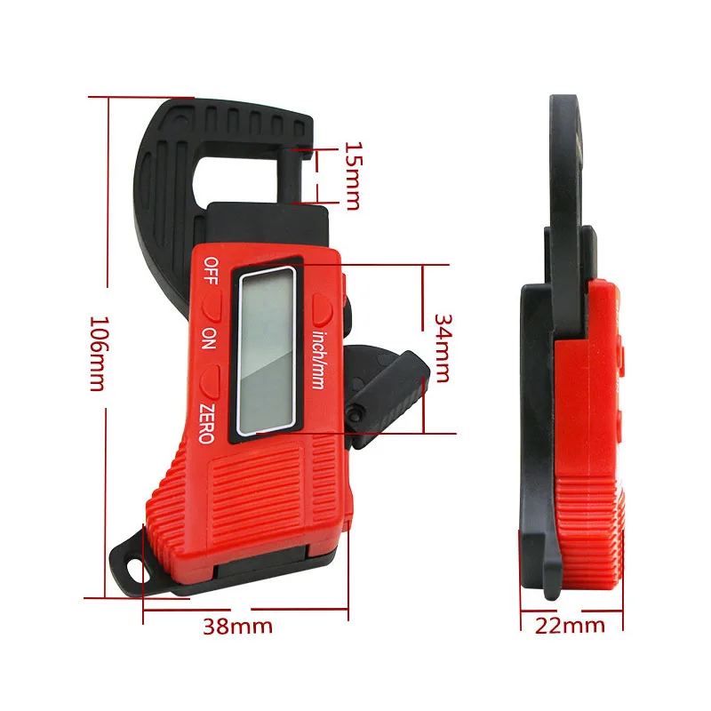 Цифровой толщиномер 0 12 7 мм измеритель толщины|thickness gauge|digital thickness gaugedigital |