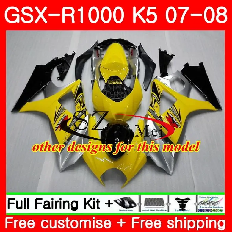 Боди для SUZUKI Pepephone GSXR 1000 K7 GSX R1000 07 08 боди 38SH15 GSXR1000 2007 2008 Обтекатели|body|body 1/10body 1/8 |