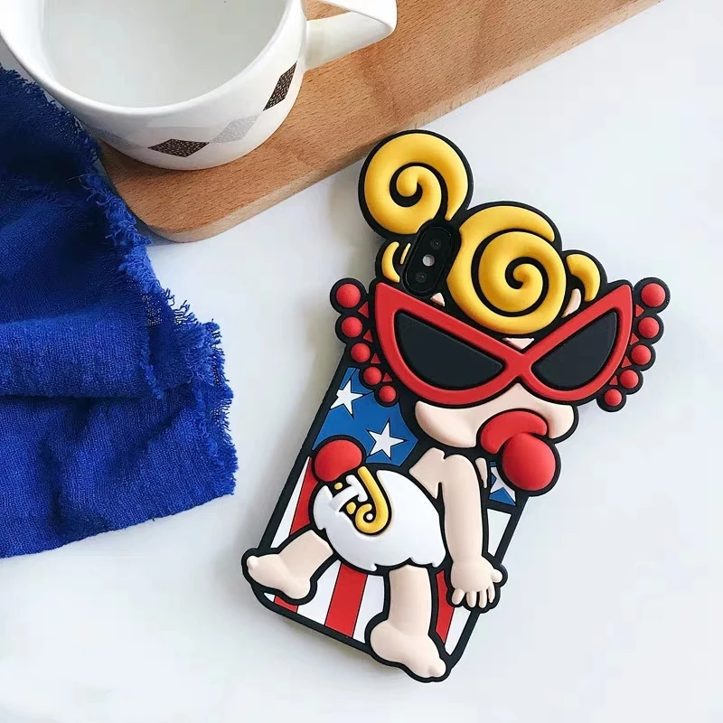 Модные прилив Япония соску Мультфильм Супермен Мягкий силиконовый чехол для iphone
