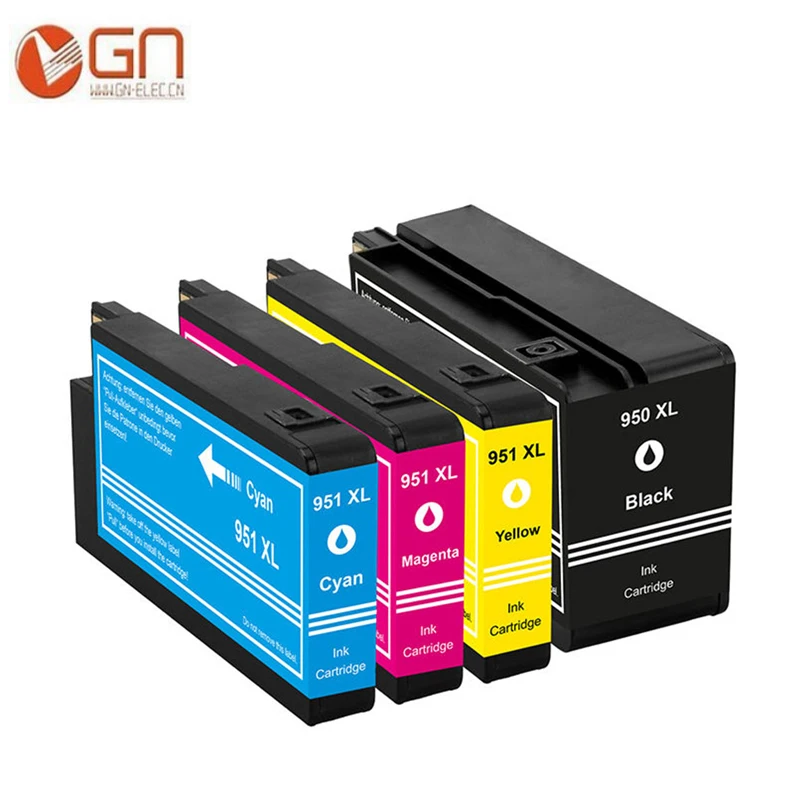 Черная картридж GN 4PK для HP 950 951 950XL XL принтера hp Officejet Pro 8100 8600 8630 8610 8620 251dw|printer cartrige|hp