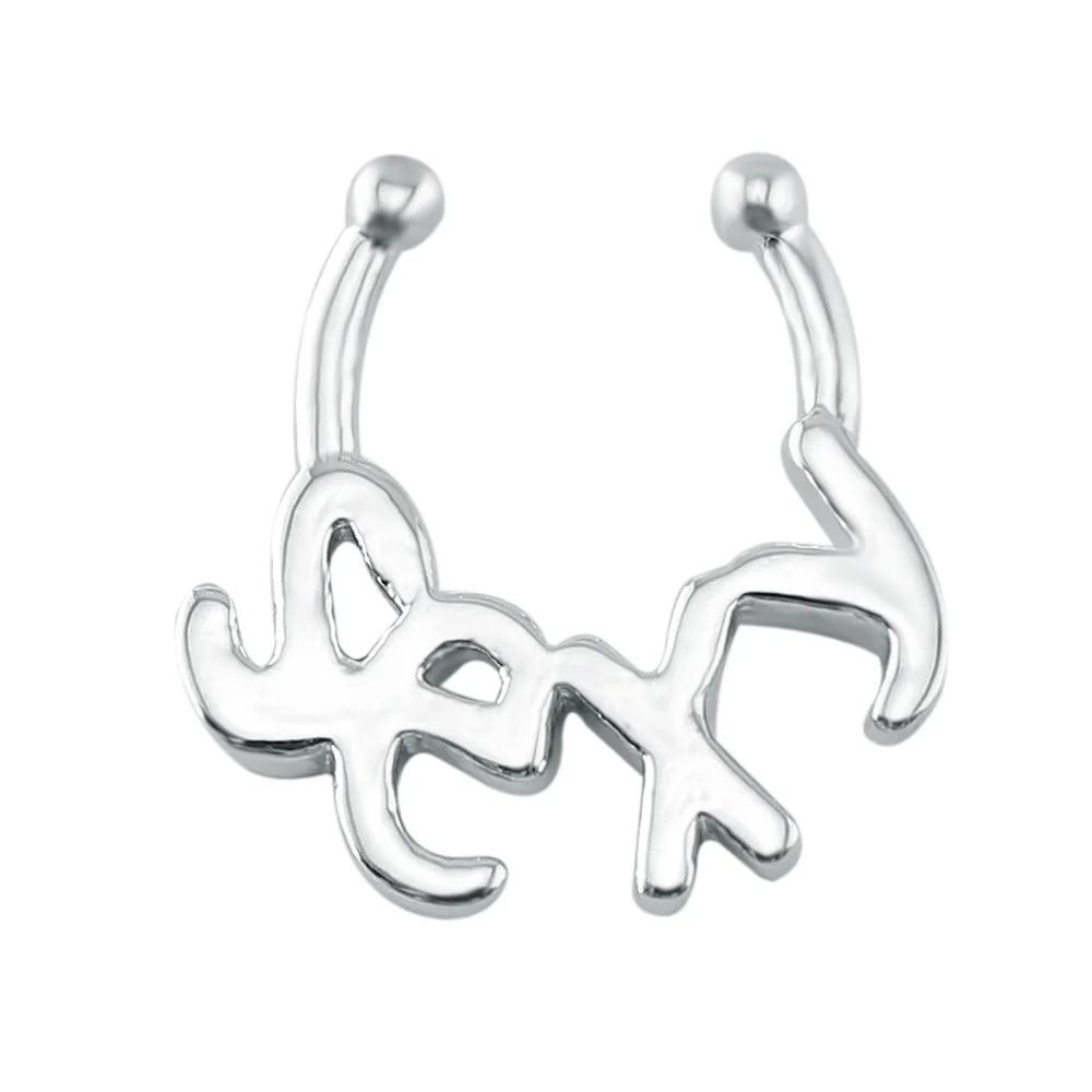 Пикантное кольцо для имитации перегородки кликера из хирургической стали