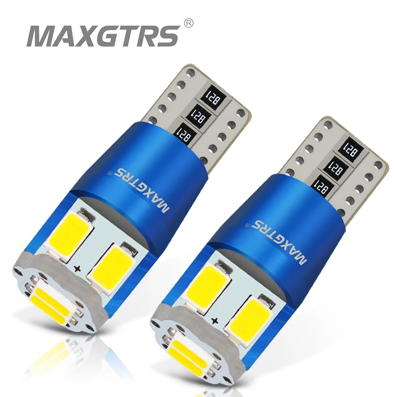 MAXGTRS T10 светодиодный W5W Canbus Светодиодная Лампочка лампочка 194 168 5730 DRL